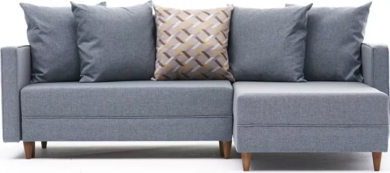 Kënd-sofa krevati Atelier del Sofa, Aydam, këndi djathtë, ngjyrë kaltër