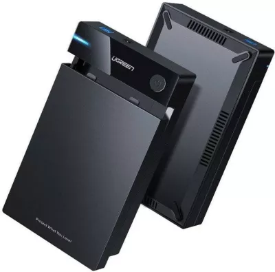 Kasë UGREEN 3.5'' për HDD/SSD, USB 3.0, e zezë