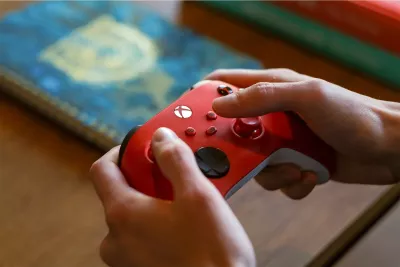 Gamepad Microsoft Xbox Wireless Controller, Bluetooth/USB, i kuq