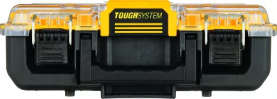 Organizator i thellë veglash Dewalt ToughSystem 2.0 DWST83392-1, IP65, 370 x 130 mm, 6 kupa të heqshme, e verdhë/zezë
