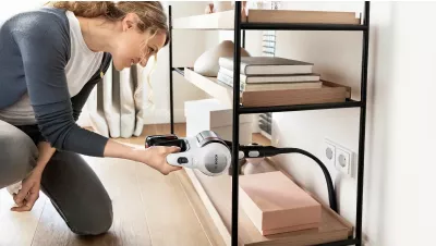 Fshesë me korrent Bosch BSS715CARP, pa qese, 0.3L, 18V, e zezë/argjendtë/e bardhë