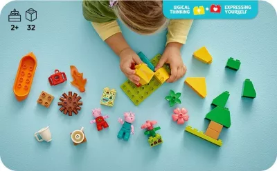 Set ndërtimi LEGO DUPLO Peppa Pig 10452, 32 pjesë, shumëngjyrësh