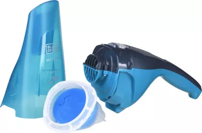 Aspirator portativ Black & Decker WDC215WA, Blu, pa qese