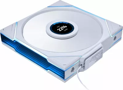 Ventilator PC Lian Li UNI FAN TL Wireless LCD 140mm Reverse Blade ARGB PWM 4-pin, i bardhë, 1 copë (14RTLLCD1W1W)