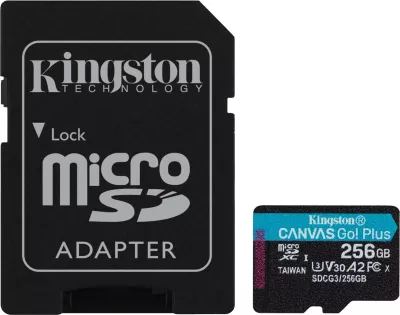 Kartë memorie Kingston Canvas Go! Plus, 256GB
