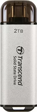 SSD i jashtëm Transcend ESD300S 2TB, USB Type-C, argjendtë