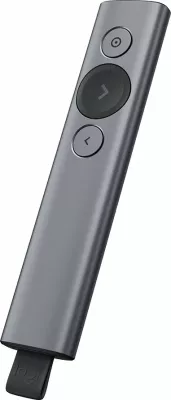 Telekomandë prezantimi Logitech Spotlight Bluetooth, me kabllo karikimi, gri Slate