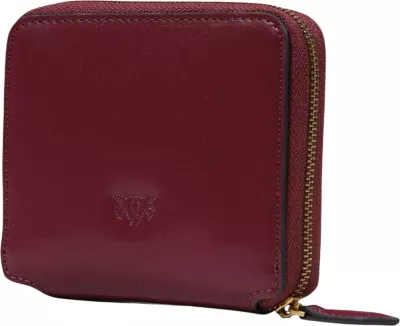 Portofol për femra Pinko Taylor Zip Around Vitello Seta 100249 A0F1, bordo
