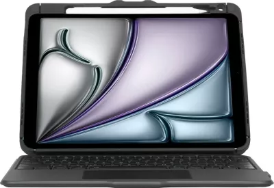 Mbështjellës me tastierë Targus Versavu THZ967DE, Bluetooth, për iPad Air, gjermanisht, e zezë