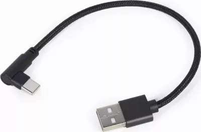 Kabllo USB Gembird CC-USB2-AMCML-0.2M, USB-A në USB-C, 0.2 m, USB 2.0, e zezë