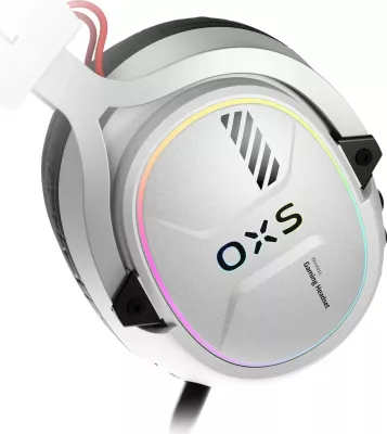Kufje gaming OXS Storm G2, wireless & Bluetooth, me mikrofon, pearl white