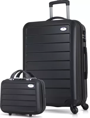Set valixhesh (2 copë), ngjyrë e zezë, Zoozie Bags, 1642