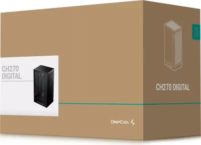 Kasë Deepcool CH270 DIGITAL mini tower, xham i temperuar, e zezë