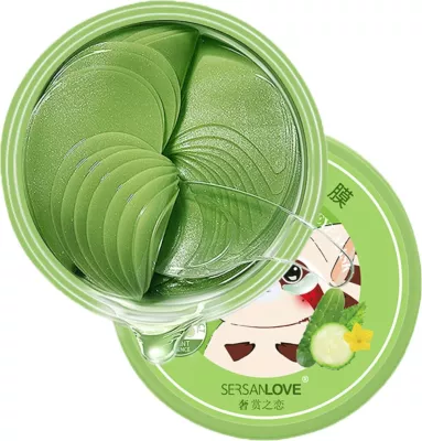 Patches për sy SersanLove Hydrogel Under Eye Cucumber për femra, 60 copë