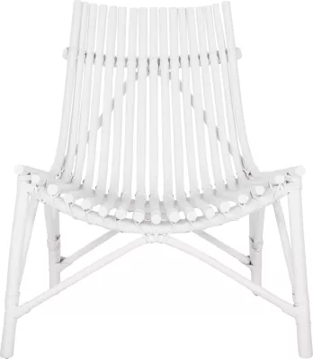Karrige për jashtë CELLION FH9812.03, shkopinj rattan, ngjyrë e bardhë, 76x72x83H cm