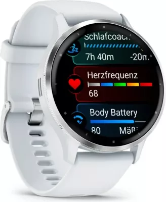 Smartwatch Garmin Venu 3, 45 mm, AMOLED, GPS, Wi-Fi, Bardhë