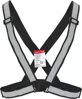 Naramnice reflektuese elastike LAHTI PRO L9020800, të zeza