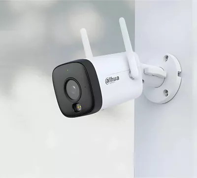 Kamerë IP Wi‑Fi Dahua IPC-HFW1539DTK1-SAW-IL-0280B 5MP lente 2.8mm IP67 IR/LED 30m, e bardhë