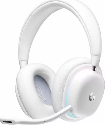 Kufje gaming Logitech G735 (981-001083) 7.1 wireless RGB, të bardha