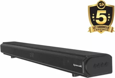 Soundbar Redragon Janna GS815, 60W, Bluetooth 5.0, HDMI/Optik/AUX/COAX, i zi
