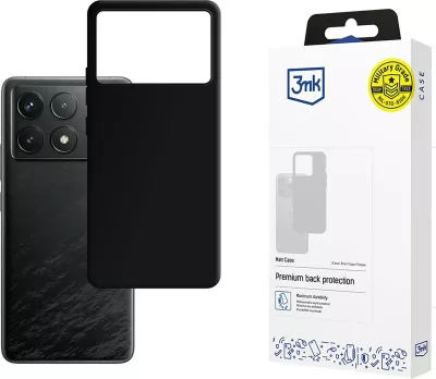 Mbështjellës 3mk Matt Case për Xiaomi Poco F6 Pro, i zi