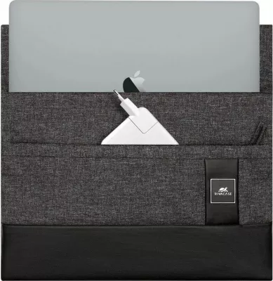 Mbështjellës për laptop RivaCase Lantau 13" për MacBook Pro/Air, zi