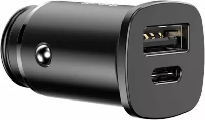 Karikues veture Baseus Square PPS CCALL-AS01 30 W max 2 porta (1x USB-A, 1x USB-C) i zi