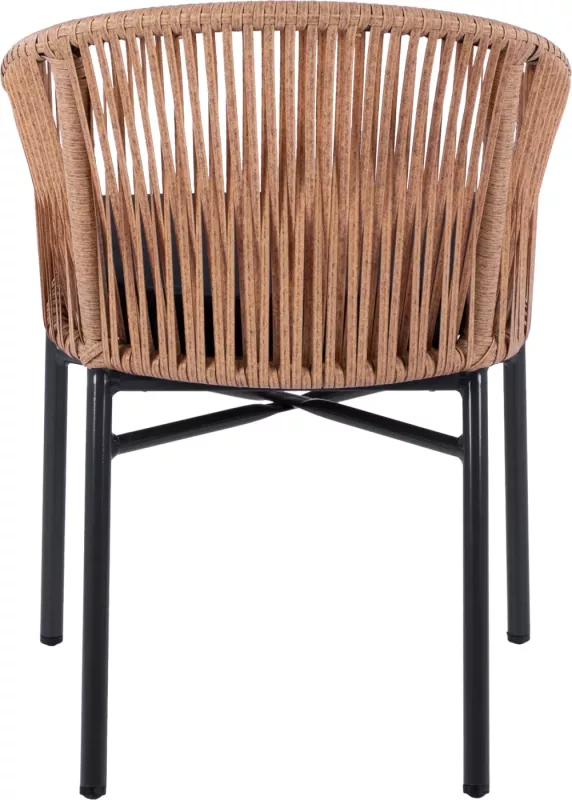 Karrige alumini FH5698.01 antracit me thurje bezhë 57x58x77cm