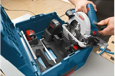 Sharrë rrethore Bosch GKS 18V-57 G Professional, 5 Ah, 18V, 16.5 cm, zi/blu/gri/kuqe