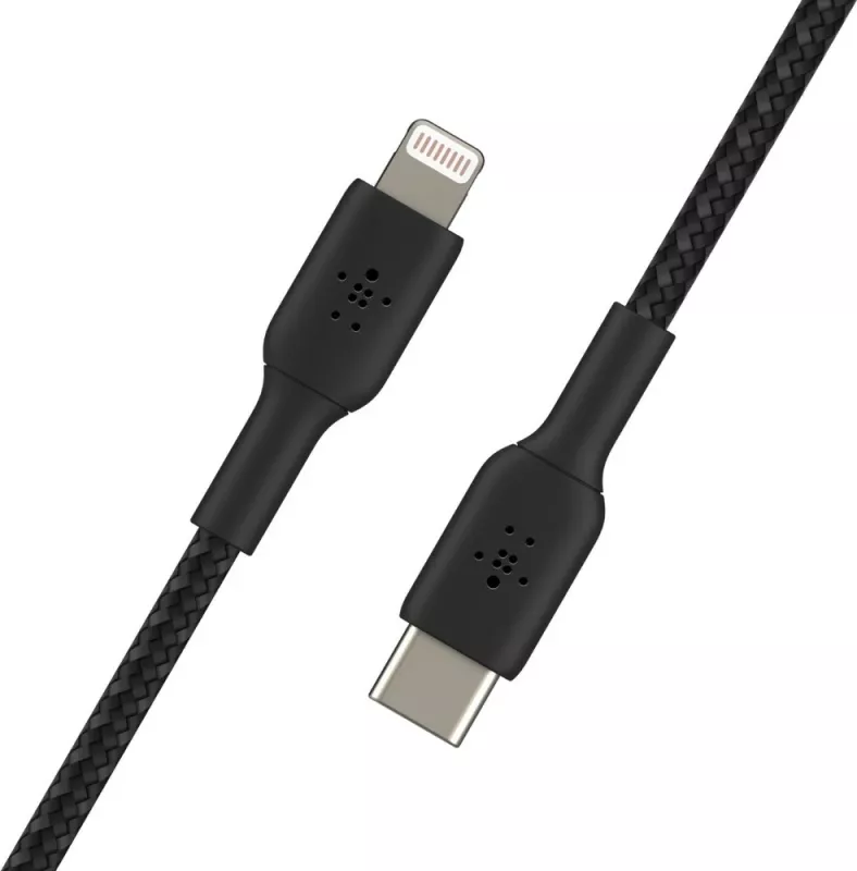 Kabëll Belkin CAA004BT1MBK, 1m, Lightning, USB C, i zi