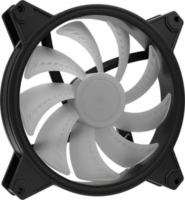 Ventilator për kasë Modecom Volcano Apex 140 ARGB Standard 140mm PWM 4-pin, zi/bardhë, paketë 1 copë