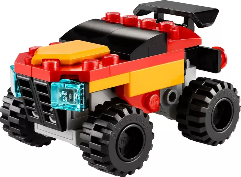 Set LEGO Creator 3 në 1, Mini Convertible Monster Truck 30691, 55 pjesë