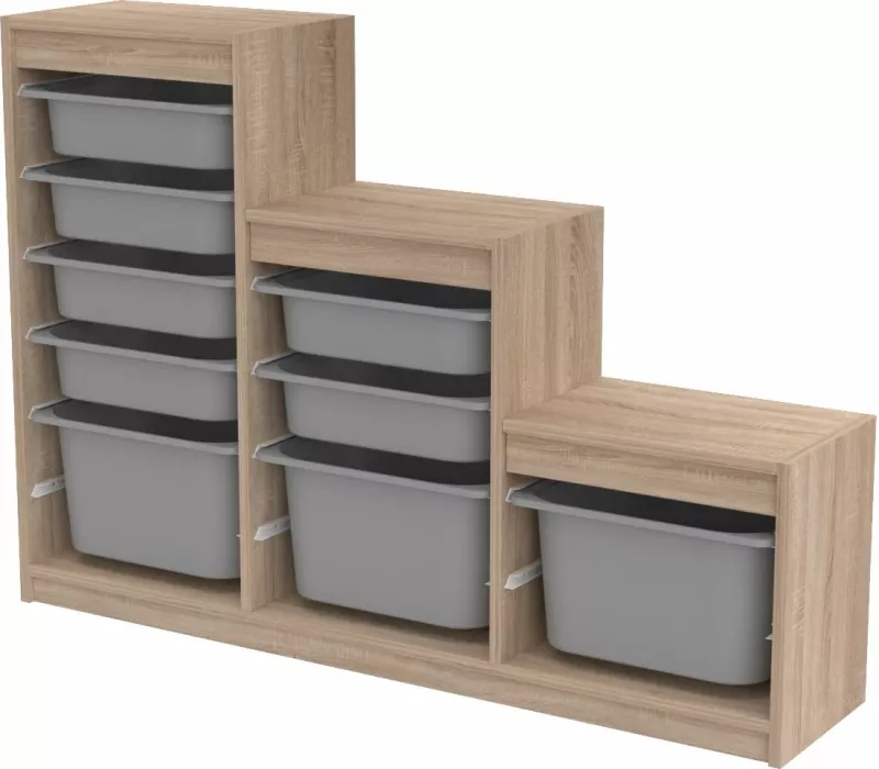 Dollap multifunksional Hanah Home, Sonomo-Gri