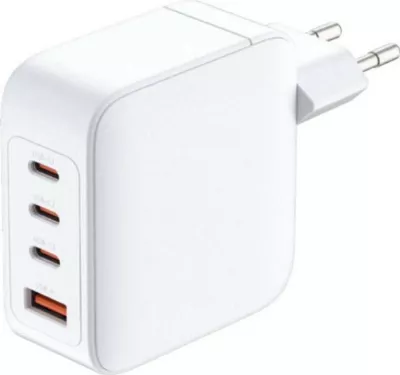 Karikues rrjeti D-link DCP-101 GaN 100W, 3x USB-C, 1x USB-A, bardhë