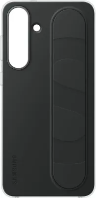 Mbështjellës Samsung Standing Grip Cover për Galaxy S25 FE, silikon, zi