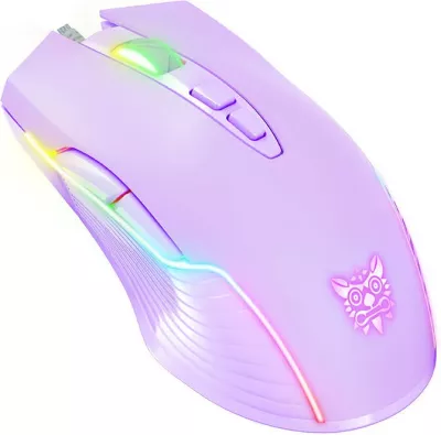 Maus gaming ONIKUMA CW905 me tela, 6400 DPI, 7 butona, RGB, vjollcë