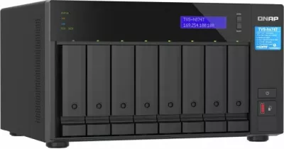 server NAS QNAP TVS-h874T-i7-32G, 8-bay, 32GB RAM DDR4, Thunderbolt 4, 2.5GbE, i zi