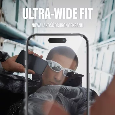 Xham mbrojtës PanzerGlass SAFE Ultra-Wide Fit për iPhone 15 Plus