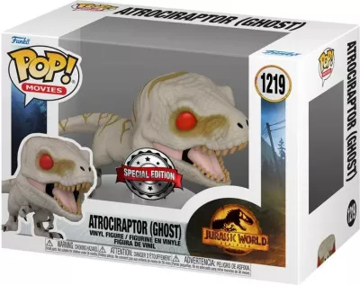 Figurë koleksionuese Funko Pop Movies JW3 Atrociraptor (Ghost)