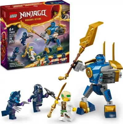 Set LEGO NINJAGO 71805, Jay's Mech Battle Pack, 3 minifigura