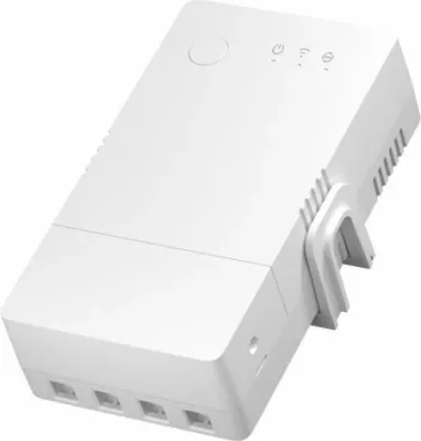 Switch smart Wi‑Fi SONOFF THR320, 20A max, kontroll temperaturë & lagështi, kompatibil me Alexa/Google Home/IFTTT, e bardhë