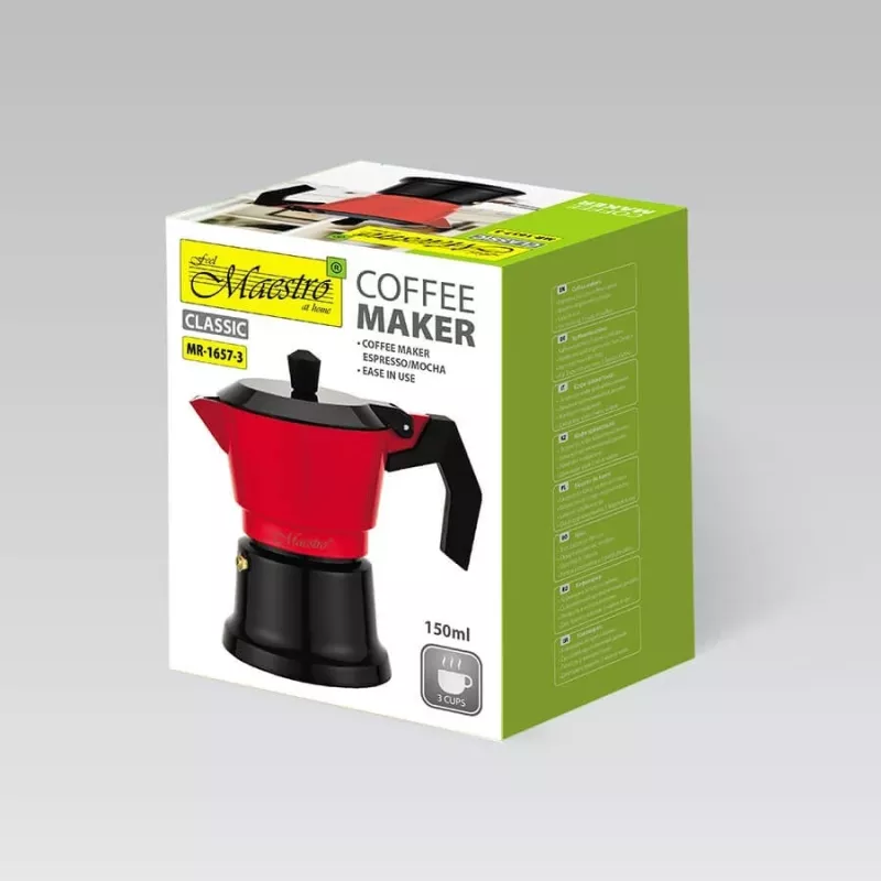 Aparat për kafe Moka pot Maestro MR-1657-3, 150 ml, 1 copë