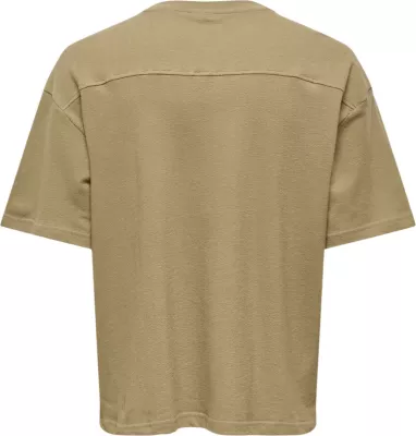 Maicë për meshkuj Only & Sons Onslenny Ovz Ss Strct Tee Noos 22036392, kafe [Madhësia: L]