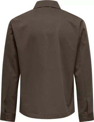 Këmishë overshirt për meshkuj Only & Sons Onsmiro Reg 0346, kafe [Madhësia: S]