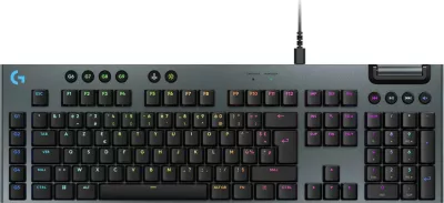 Tastierë gaming Logitech G915 X, me kabllo, FR, e zezë