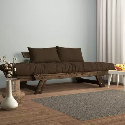 Divan kopshti dy vendësh, Skye Decor, ngjyrë arre dhe kafe, CPT8120-210