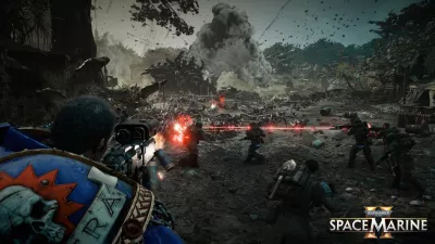 Lojë për Xbox Series X, Focus Entertainment, Warhammer 40,000: Space Marine 2 Gold Edition, PEGI 18, paketë me Season Pass + steelbook booklet