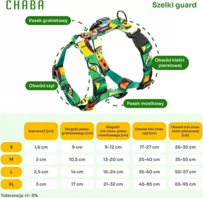 Parzmore qeni Chaba Guard Story Jumbo, M (35–55 cm), shumëngjyrëshe