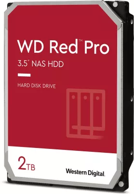 HDD Western Digital Red Pro, 2 TB, 7200 RPM, 64 MB, 3.5", Serial ATA III