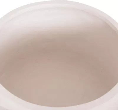 Vazo e brendshme HOFF, çimento fiber e bardhë, bazë dru tik, FH4682.02L, 50x35cm